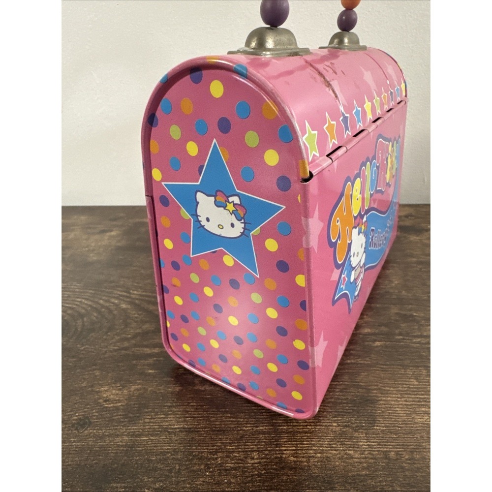 RARE Sanrio Hello Kitty Tin Tote Purse - Picture 5 of 8